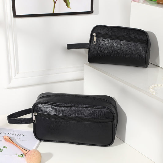 Sac haut de gamme imperméable à motif litchi pour hommes