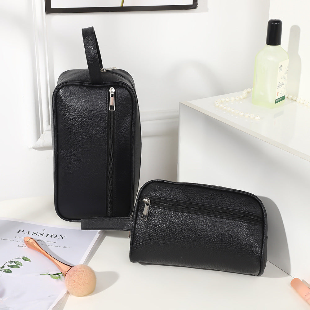 Sac haut de gamme imperméable à motif litchi pour hommes